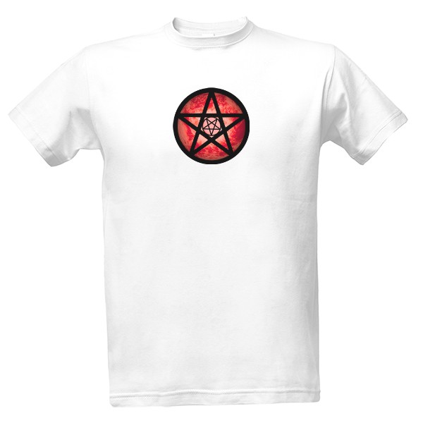 Tričko s potiskem Oheň – Pentagram 4 elementů